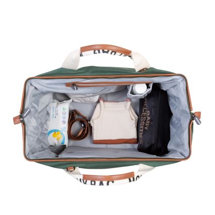Childhome - Bolso cambiador MOMMY BAG verde