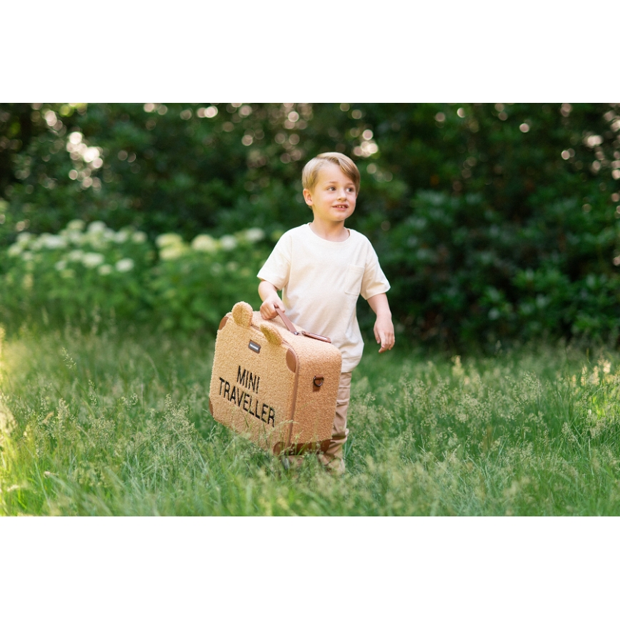 Childhome - Maleta de viaje para niños TEDDY marrón