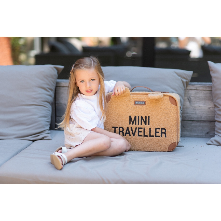 Childhome - Maleta de viaje para niños TEDDY marrón