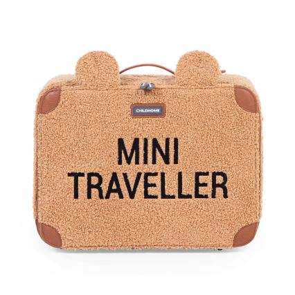 Childhome - Maleta de viaje para niños TEDDY marrón