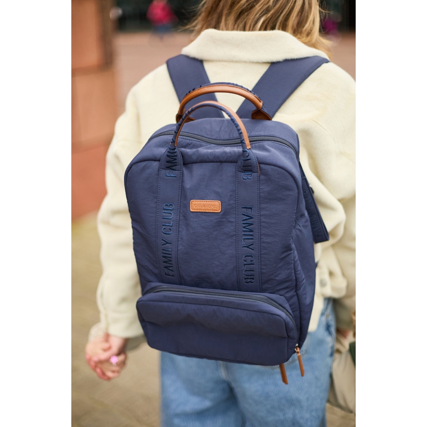 Childhome - Mochila de Pañales para Bebé FAMILY CLUB azul