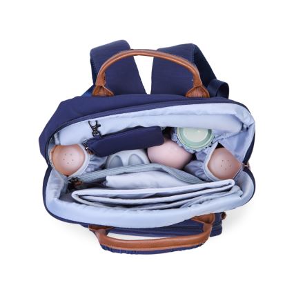 Childhome - Mochila de Pañales para Bebé FAMILY CLUB azul