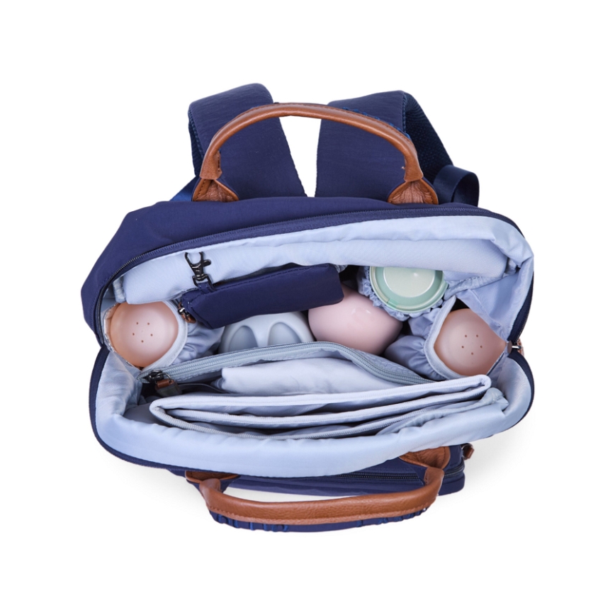 Childhome - Mochila de Pañales para Bebé FAMILY CLUB azul
