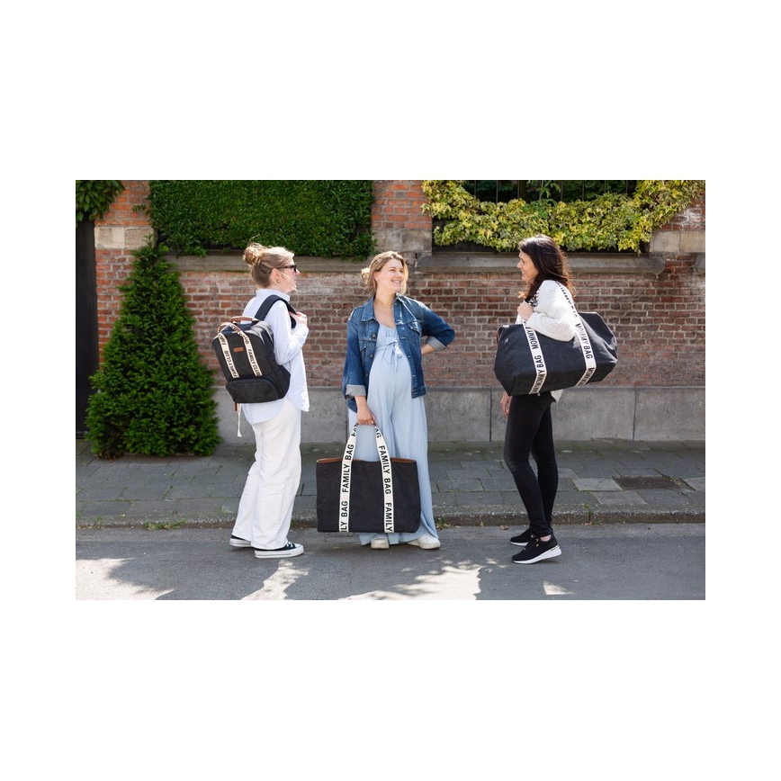 Childhome - Mochila de Pañales para Bebé FAMILY CLUB negro