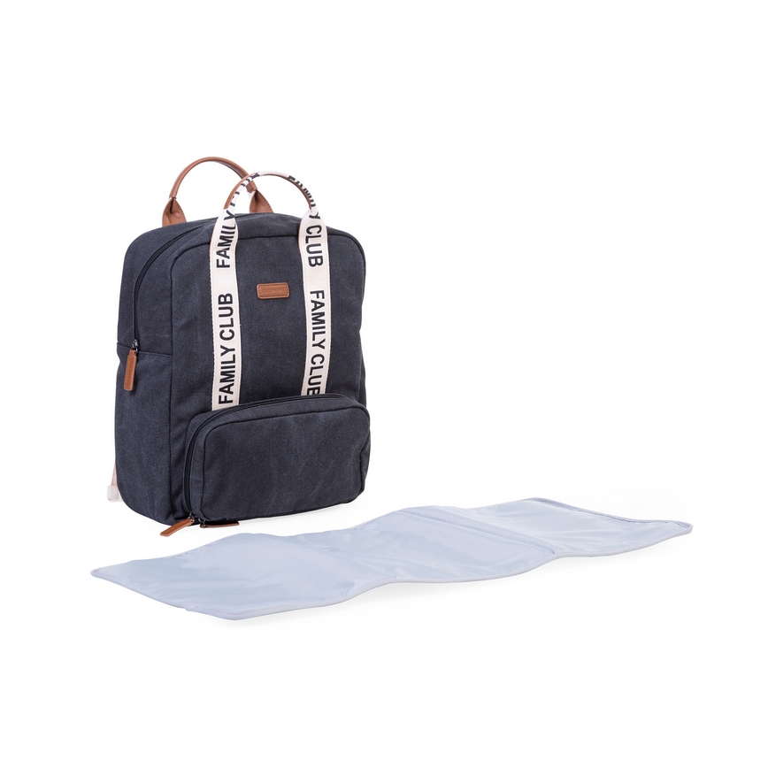 Childhome - Mochila de Pañales para Bebé FAMILY CLUB negro