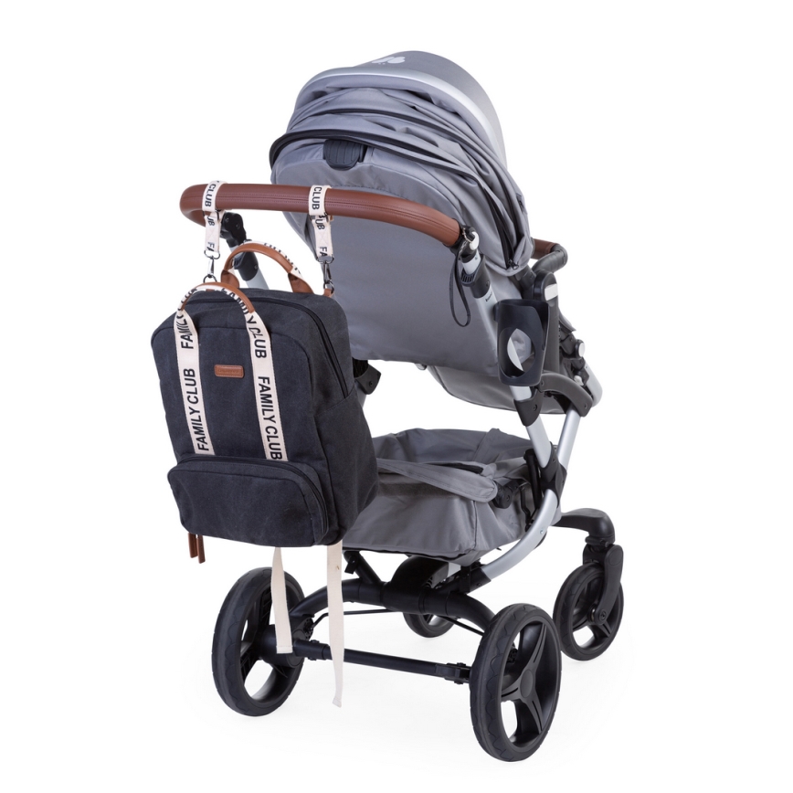 Childhome - Mochila de Pañales para Bebé FAMILY CLUB negro
