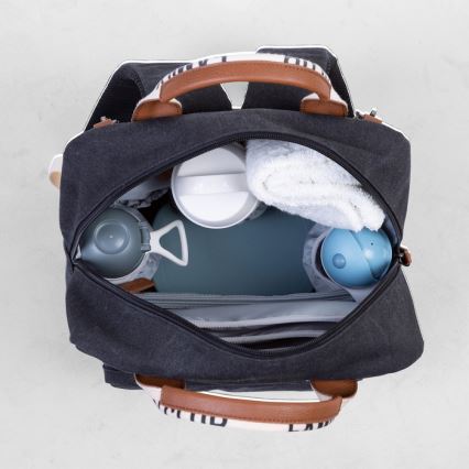 Childhome - Mochila de Pañales para Bebé FAMILY CLUB negro