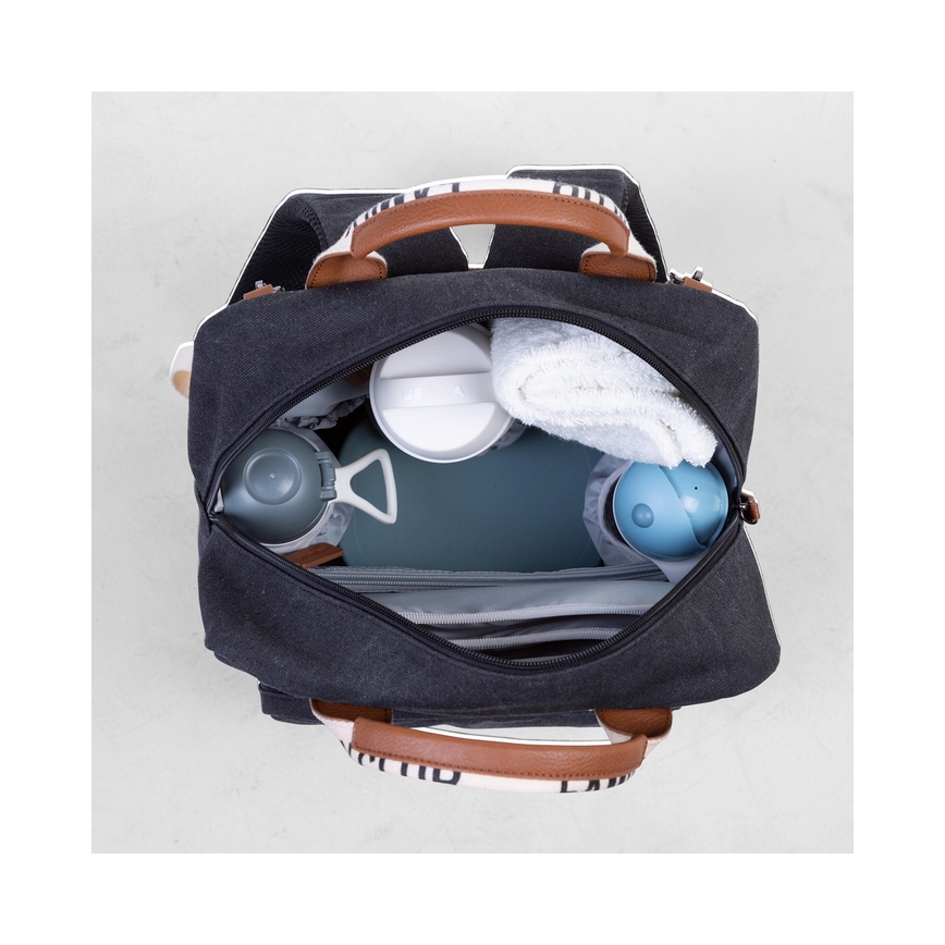 Childhome - Mochila de Pañales para Bebé FAMILY CLUB negro
