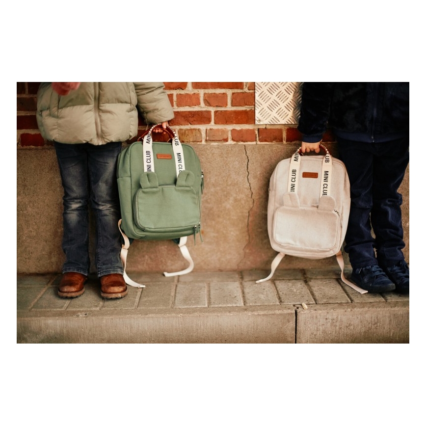 Childhome - Mochila para niños MINI CLUB verde