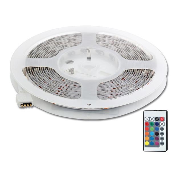 Cinta LED RGB 1,5 m LED/21,6W/230V + mando a distancia