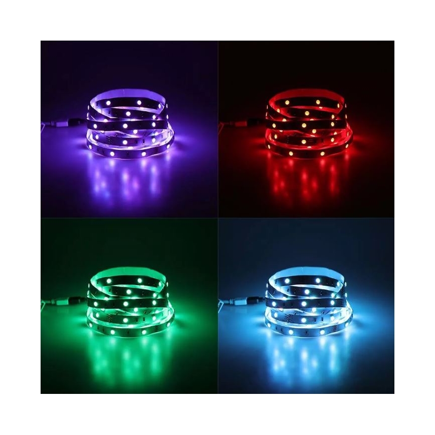 Cinta LED RGB Regulable 2x5m LED/4,8W/230V + CR