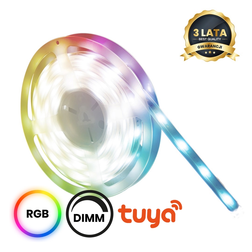 Cinta LED RGBW para baño regulable LED/7,5W/12V IP65 3m Wi-Fi Tuya
