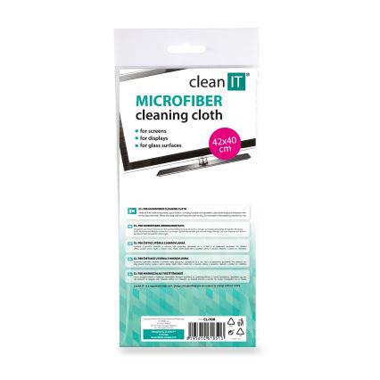 CLEAN IT CL-700 - Paño de limpieza de microfibra 40x42 cm azul