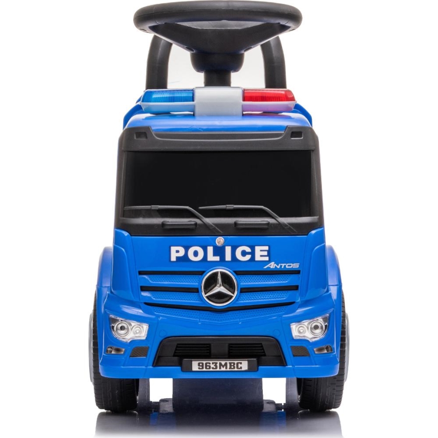Coche de empuje Mercedes Coche de policía azul