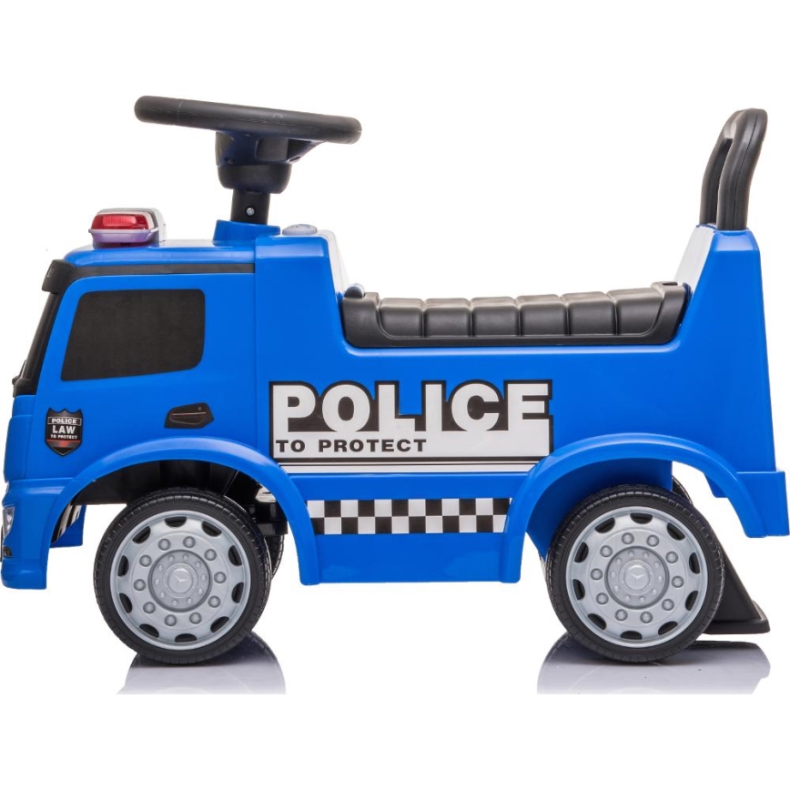 Coche de empuje Mercedes Coche de policía azul