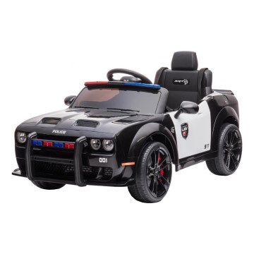 Coche eléctrico Dodge Challenger Coche de policía 50W/4500 mAh  negro/blanco