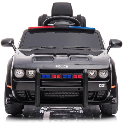 Coche eléctrico Dodge Challenger Coche de policía 50W/4500 mAh  negro/blanco