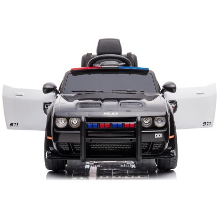 Coche eléctrico Dodge Challenger Coche de policía 50W/4500 mAh  negro/blanco