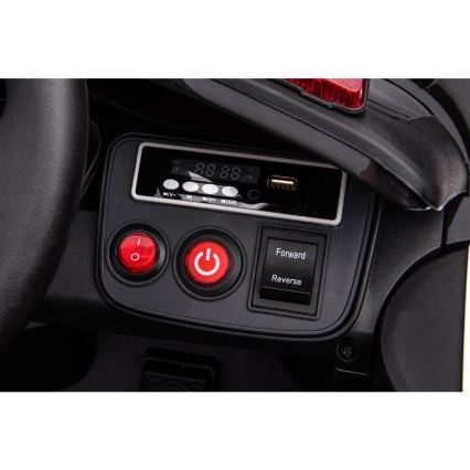 Coche eléctrico Dodge Challenger Coche de policía 50W/4500 mAh  negro/blanco