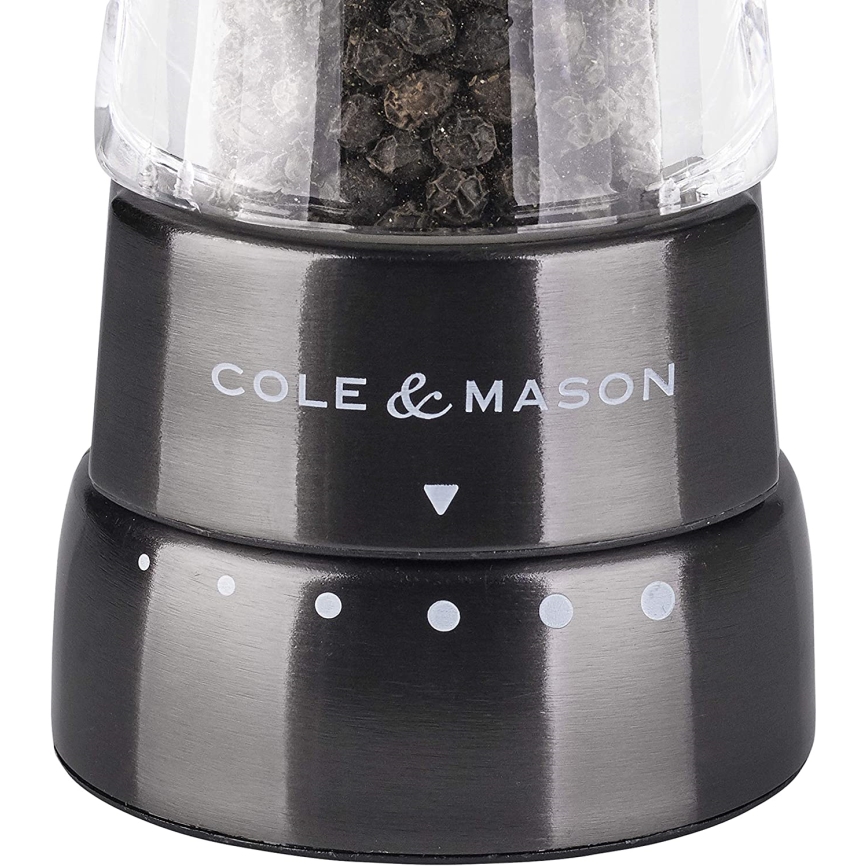 Cole&Mason - Juego de molinillos de sal y pimienta DERWENT 2 pcs 19 cm antracita