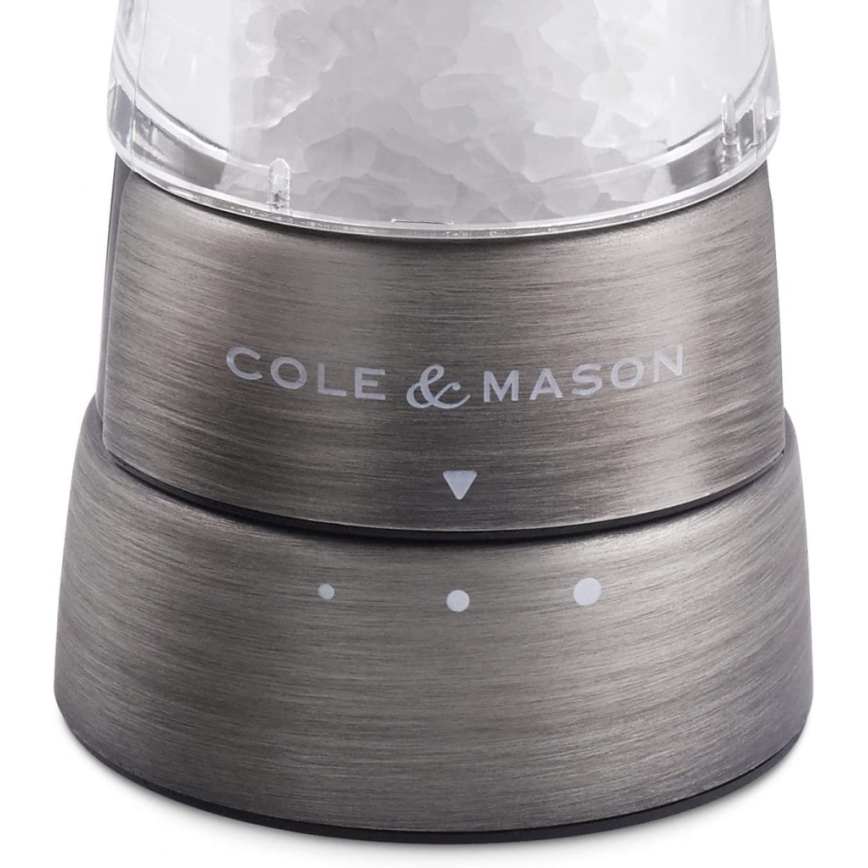 Cole&Mason - Juego de molinillos de sal y pimienta DERWENT 2 pcs 19 cm cromo mate
