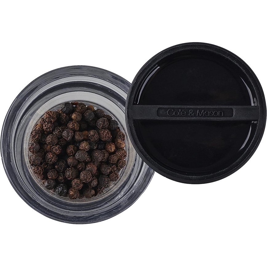Cole&Mason - Juego de molinillos de sal y pimienta FLIP 2 piezas 15,4 cm negro