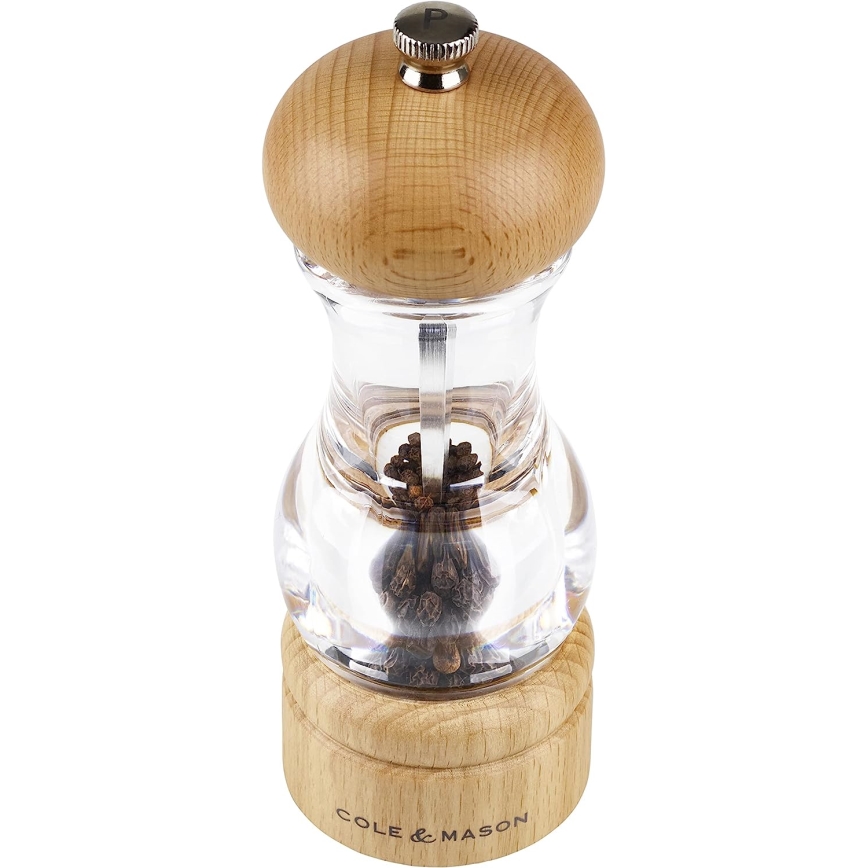 Cole&Mason - Juego de molinillos de sal y pimienta HAYA 2 piezas haya 16,5 cm