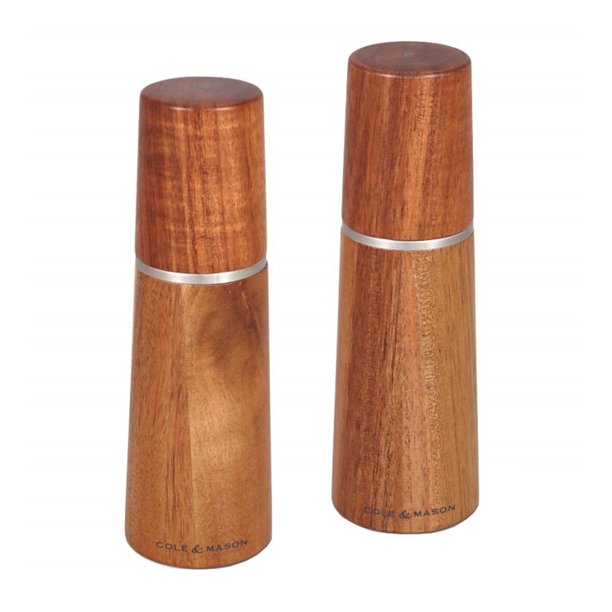 Cole&Mason - Juego de molinillos de sal y pimienta MARLOW acacia 2 pcs 18,5 cm