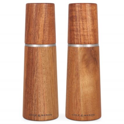 Cole&Mason - Juego de molinillos de sal y pimienta MARLOW acacia 2 pcs 18,5 cm