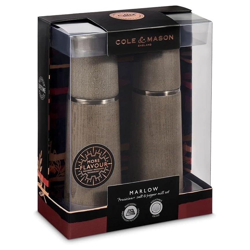 Cole&Mason - Juego de molinillos de sal y pimienta MARLOW haya 2 pcs 18,5 cm