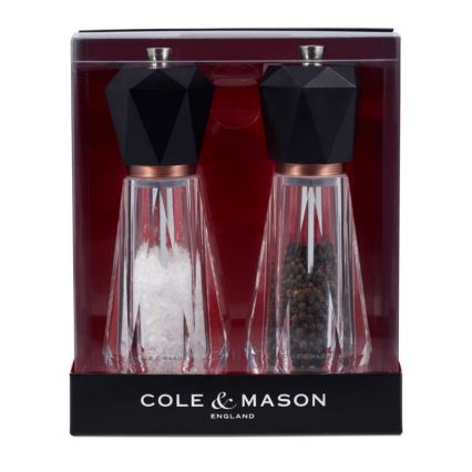 Cole&Mason - Juego de molinillos de sal y pimienta SOMERTON 2 piezas 18 cm