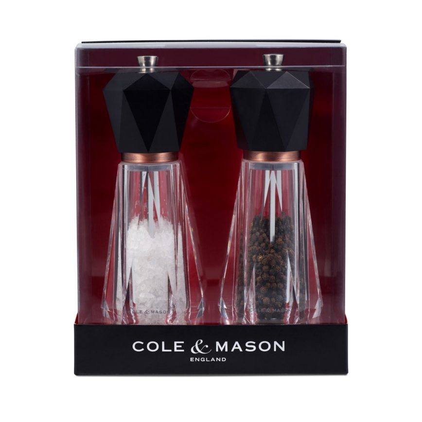 Cole&Mason - Juego de molinillos de sal y pimienta SOMERTON 2 piezas 18 cm