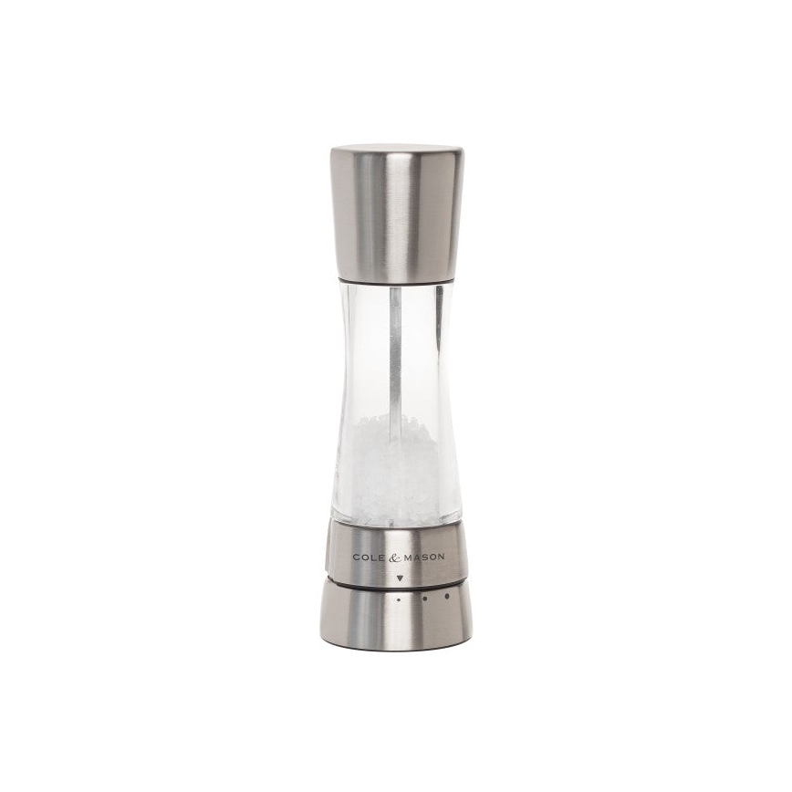 Cole&Mason - Juego Molinillos Sal y Pimienta DERWENT 2 uds 19 cm cromo brillante