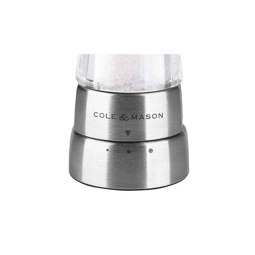 Cole&Mason - Juego Molinillos Sal y Pimienta DERWENT 2 uds 19 cm cromo brillante