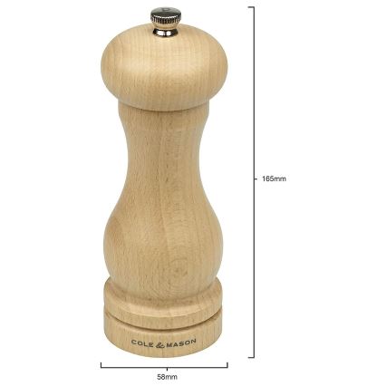 Cole&Mason - Molinillo de pimienta CAPSTAN HAYA haya 16,5 cm