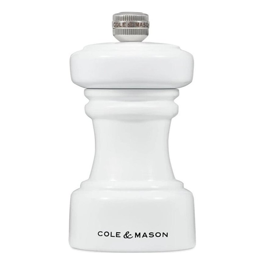 Cole&Mason - Molinillo de pimienta HOXTON 10,4 cm haya/blanco brillante