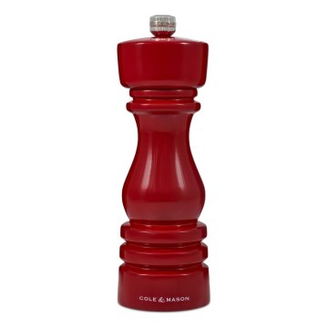 Cole&Mason - Molinillo de pimienta LONDON 18 cm haya/rojo