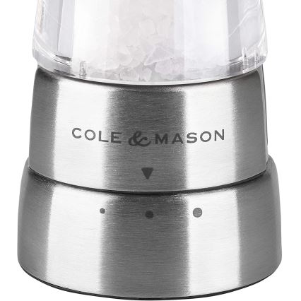 Cole&Mason - Molinillo de sal DERWENT 19 cm cromo brillante