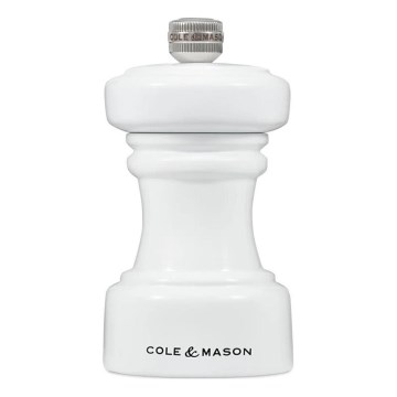 Cole&Mason - Molinillo de sal HOXTON 10,4 cm haya/blanco brillante
