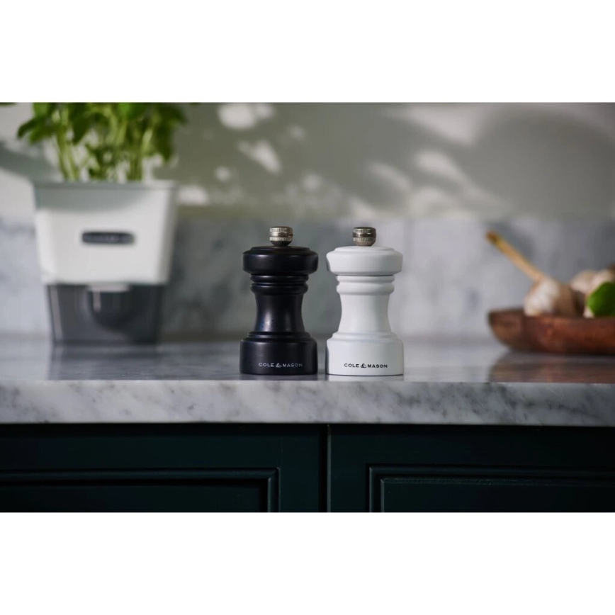 Cole&Mason - Molinillo de sal HOXTON 10,4 cm haya/blanco mate