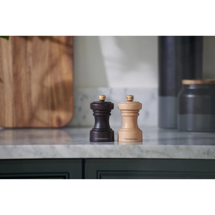 Cole&Mason - Molinillo de sal HOXTON 10,4 cm haya/marrón