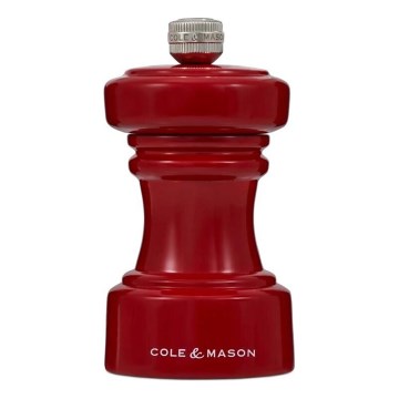 Cole&Mason - Molinillo de sal HOXTON 10,4 cm haya/rojo
