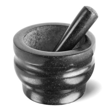 Cole&Mason - Mortero de granito con pilón GRANITE diá. 14 cm granito/negro
