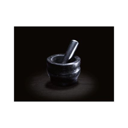 Cole&Mason - Mortero de granito con pilón GRANITE diá. 14 cm granito/negro