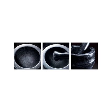 Cole&Mason - Mortero de granito con pilón GRANITE diá. 14 cm granito/negro