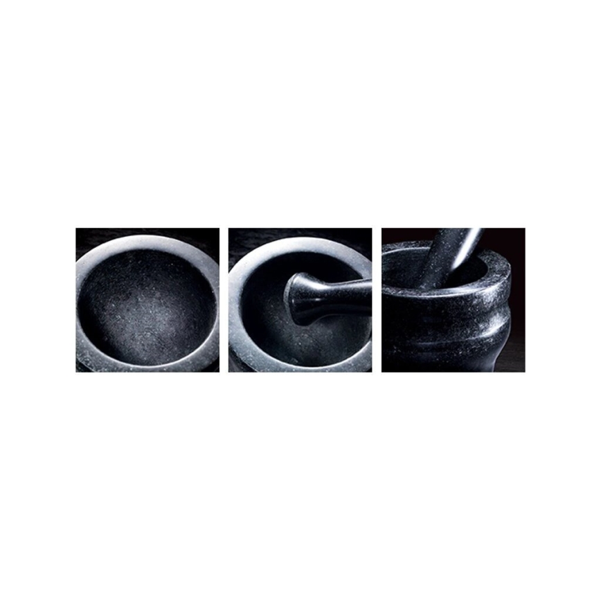 Cole&Mason - Mortero de granito con pilón GRANITE diá. 14 cm granito/negro