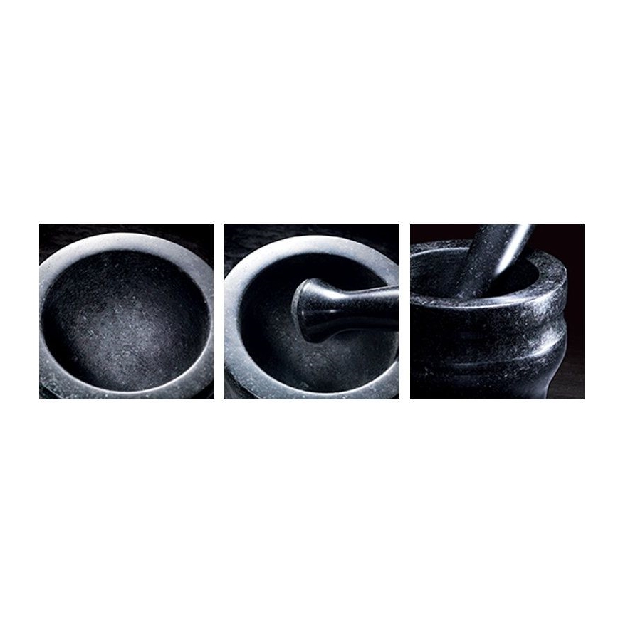 Cole&Mason - Mortero de granito con pilón GRANITE diá. 18 cm granito/negro