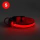 Collar recargable LED 35-43 cm 1xCR2032/5V/40 mAh rojo