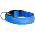 Collar recargable LED 45-52 cm 1xCR2032/5V/40 mAh azul