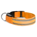 Collar recargable LED 45-52 cm 1xCR2032/5V/40 mAh naranja